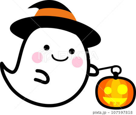 ハロウィン おばけのイラスト素材 [107597818] - PIXTA