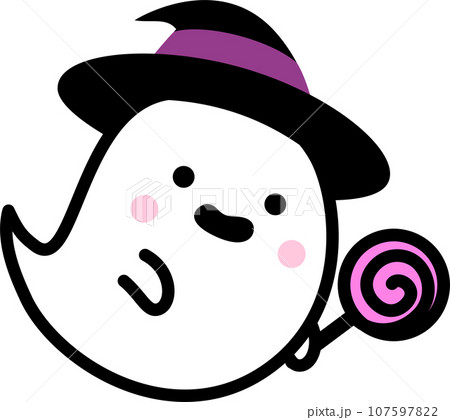 ハロウィン　おばけ　ぺろぺろキャンディ 107597822