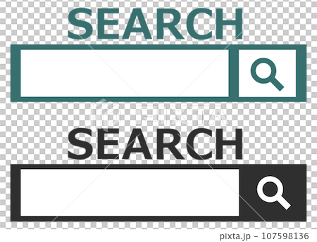 Illustration of a search bar where you can enter text and search on the internet Illustration of a search bar where you can enter text and search on the internet 107598136