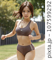 陸上 女子 レーシングブルマ スポブラ スポーツ 女性 アスリート ランニング AI 107599292