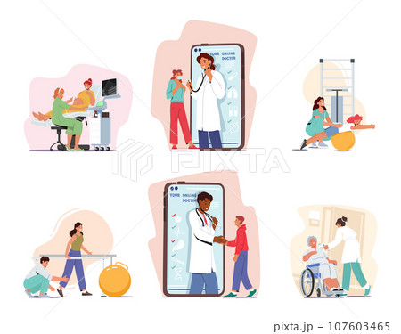 Compassionate Doctor Characters Listen To A Patients, Exudes Professionalism And Care, Fostering Trust And Comfort 107603465