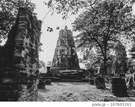 タイ　アユタヤ遺跡　ワット・マハタート 107605261