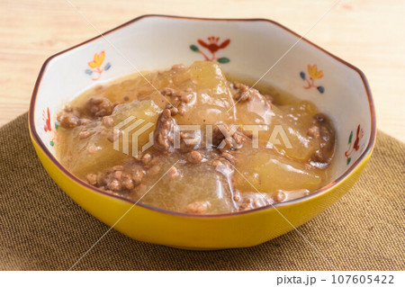 冬瓜の挽き肉あんかけ 107605422