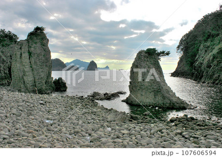 浮島海岸南側の奇岩 107606594