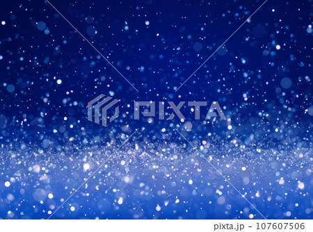 キラキラ輝く雪のイメージ背景素材 107607506