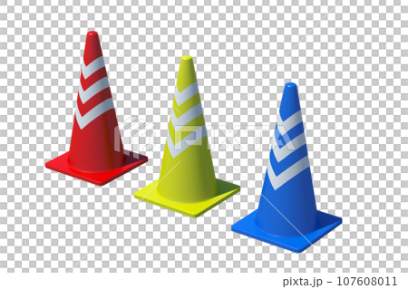 3 color cones 3 color cones 107608011