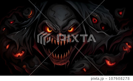 Devil cartoon character design illustration のイラスト素材 [107608278] - PIXTA