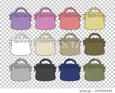 手提包插圖集 107608489