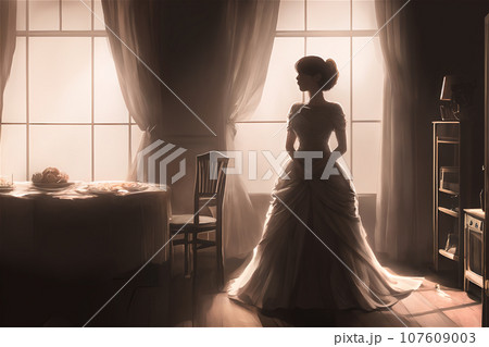 逆光のウェディングドレス／マリッジブルー　 107609003