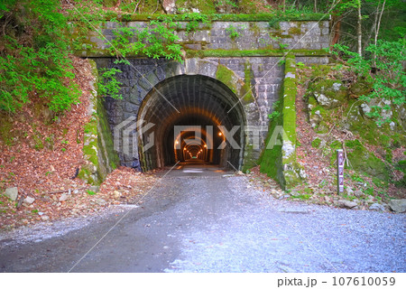 伊豆半島・中伊豆・旧天城トンネル(天城山隧道)の伊豆市側の入口の眺め・静岡県河津町/伊豆町(1) 伊豆半島・中伊豆・旧天城トンネル(天城山隧道)の伊豆市側の入口の眺め・静岡県河津町/伊豆町(1) 107610059