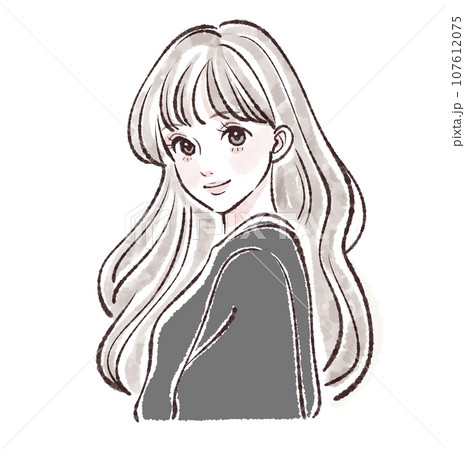 女性・女の子のイラスト素材 107612075