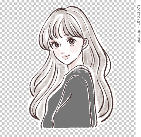 女性・女の子のイラスト素材 107612075