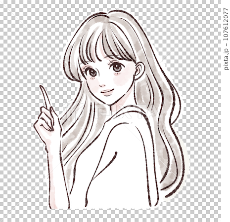 女性・女の子のイラスト素材 107612077