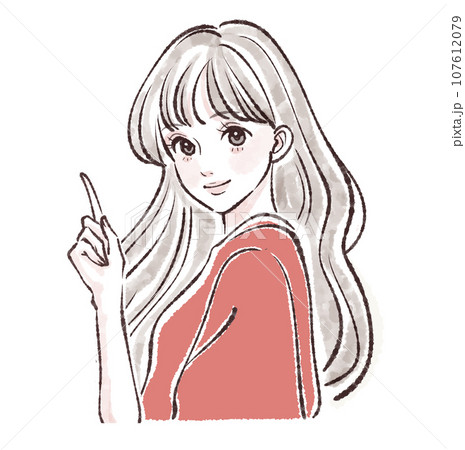 女性・女の子のイラスト素材 女性・女の子のイラスト素材 107612079