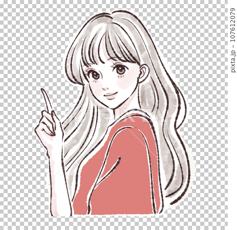 女性・女の子のイラスト素材 女性・女の子のイラスト素材 107612079