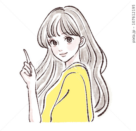 女性・女の子のイラスト素材 107612195
