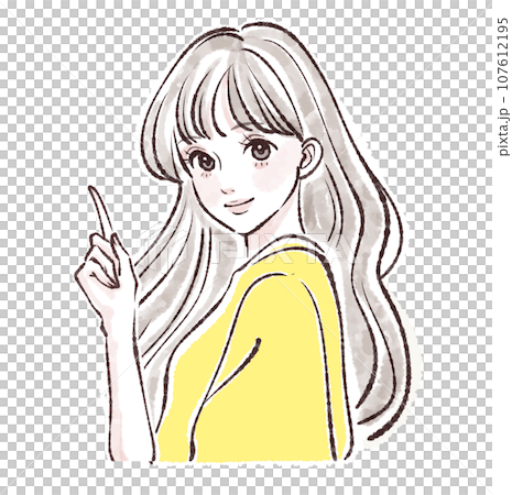 女性・女の子のイラスト素材 107612195