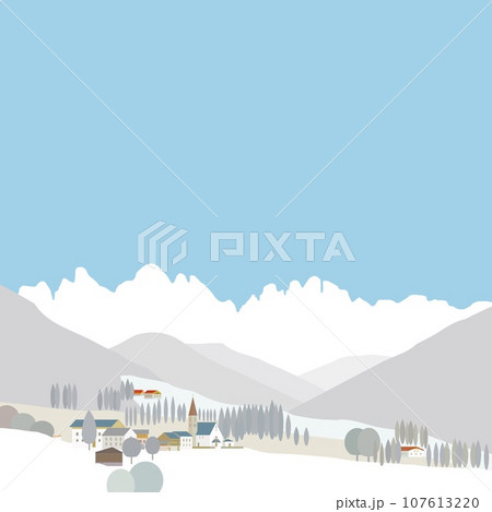 サンタマッダレーナ santa maddalena ドロミーティ dolomiti イタリア 冬風景 サンタマッダレーナ santa maddalena ドロミーティ dolomiti イタリア 冬風景 107613220