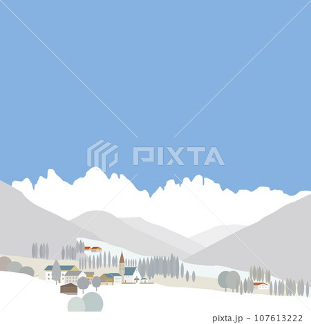 サンタマッダレーナ santa maddalena ドロミーティ dolomiti イタリア 冬風景 サンタマッダレーナ santa maddalena ドロミーティ dolomiti イタリア 冬風景 107613222