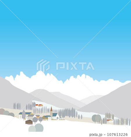 サンタマッダレーナ santa maddalena ドロミーティ dolomiti イタリア 冬風景 サンタマッダレーナ santa maddalena ドロミーティ dolomiti イタリア 冬風景 107613226