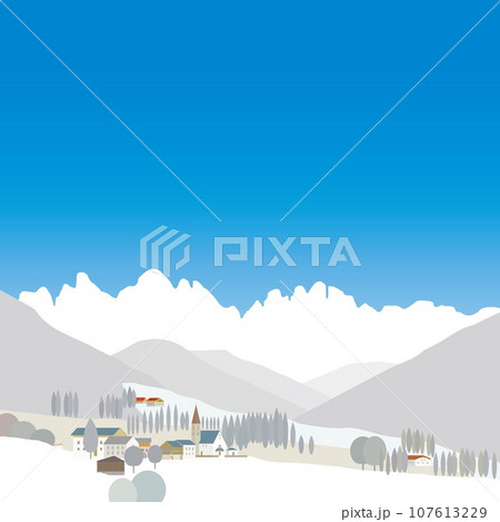 サンタマッダレーナ santa maddalena ドロミーティ dolomiti イタリア 冬風景 サンタマッダレーナ santa maddalena ドロミーティ dolomiti イタリア 冬風景 107613229