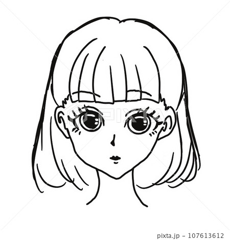 ぱっつん　ボブ 107613612