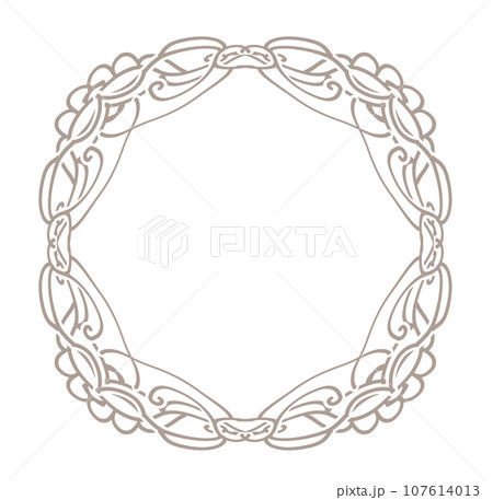 アンティークレースのイラスト素材 107614013
