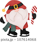 Watercolor Christmas Gnome 107614068