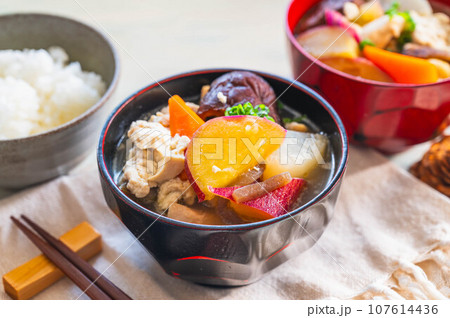 自家製けんちん汁 107614436