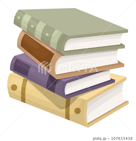 A stack of books. A stack of school textbooks. Vector illustration A stack of books. A stack of school textbooks. Vector illustration 107615438