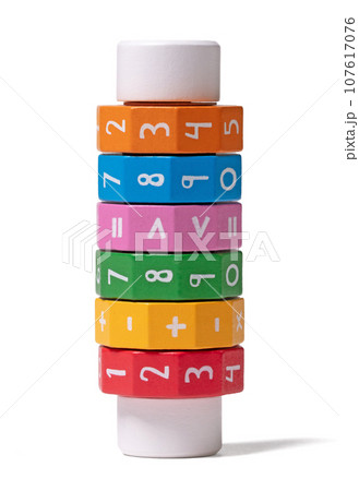 Wooden cylinder used to calculate mathematics 107617076