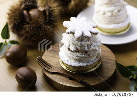 洋菓子 モンブラン ケーキ ショートケーキ 107618757