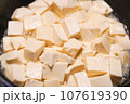 沢山の切った豆腐 107619390