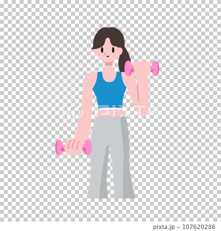 woman who exercises woman who exercises 107620286