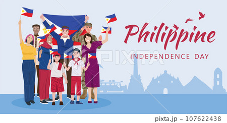 National Day, Filipinos people celebrating Philippines Independence Day 107622438