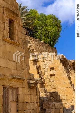 Ancient roman ruins of Jerash Gerasa, Jordan Ancient roman ruins of Jerash Gerasa, Jordan 107622496