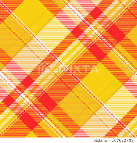 Pattern seamless fabric of tartan plaid check with a background texture textile vector. 107622705