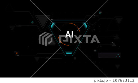 Ai With HUD Design element 002 Ai With HUD Design element 002 107623112