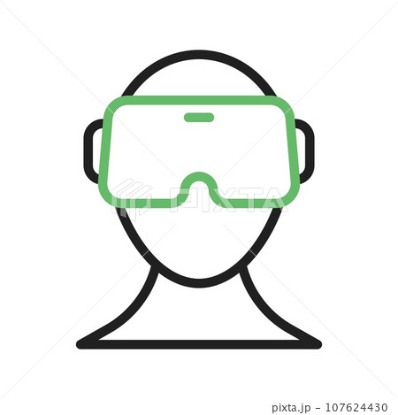 Vr Glasses icon vector image. 107624430