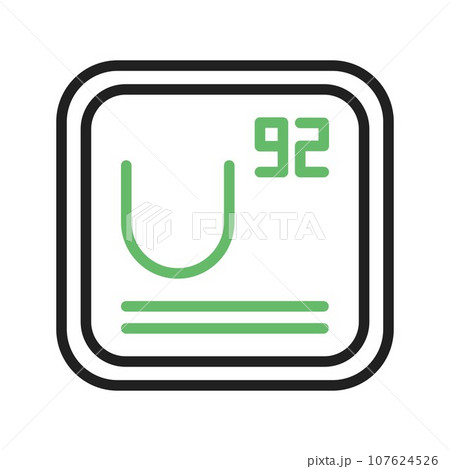 Uranium icon vector image. 107624526