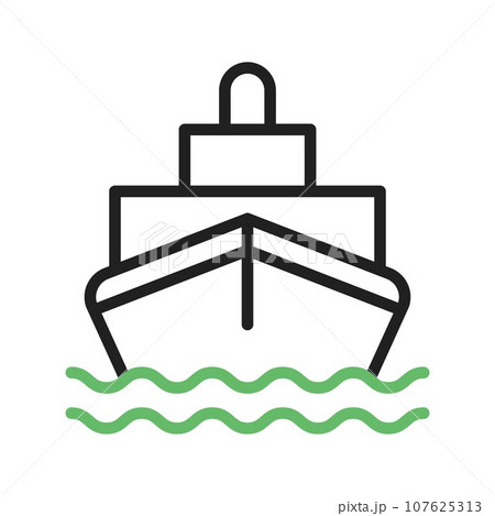 Ship icon vector image. 107625313