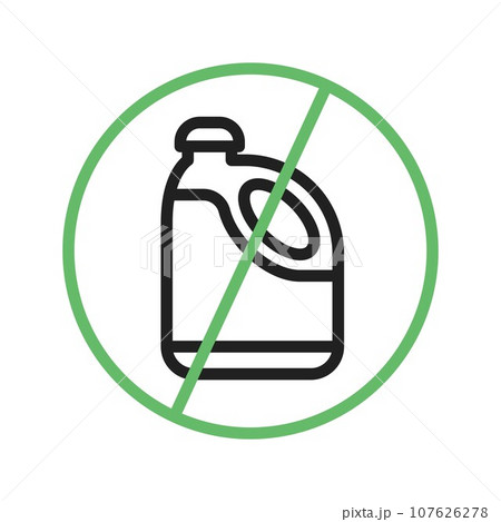 No Bleach icon vector image. No Bleach icon vector image. 107626278