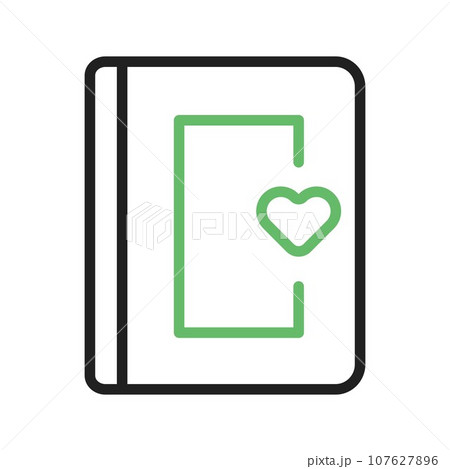 Diary icon vector image. 107627896