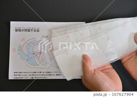 犬の僧帽弁閉鎖不全症、薬の説明をする獣医師 心臓病 動物病院 犬の僧帽弁閉鎖不全症、薬の説明をする獣医師 心臓病 動物病院 107627904