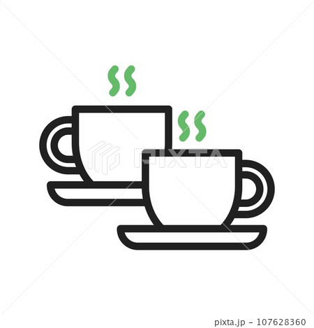 Coffee Cups icon vector image. 107628360