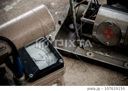Radiation measurement with radiation survey meter Radiation measurement with radiation survey meter 107629150