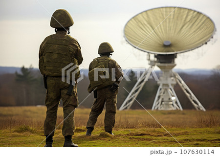 Armed Forces at Satellite Communication Facility 107630114