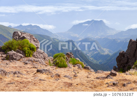 Madeira Island, Portugal. Mountain landscape photo 107633287
