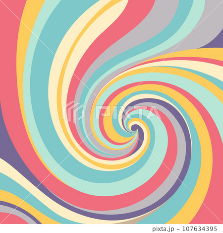 Retro background with colorful stripes. 107634395