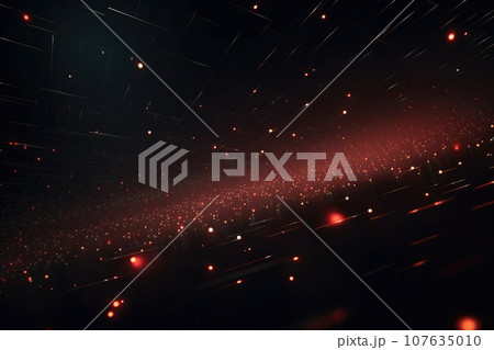 Abstract futuristic technology big data transfer or connecting. Generative AI 107635010